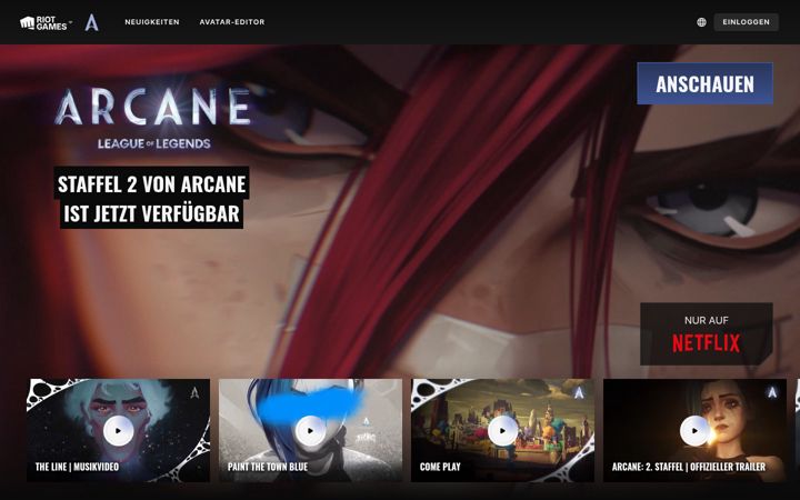 Screenshot του arcane.com