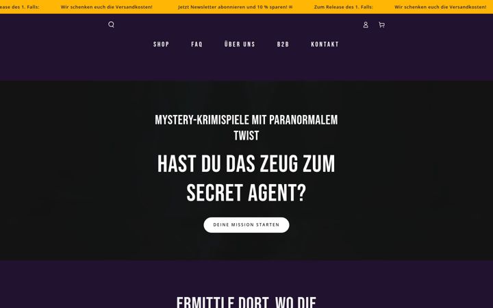 Screenshot of arcanegossip.de