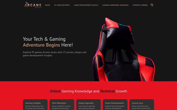 Screenshot του arcanenews.com