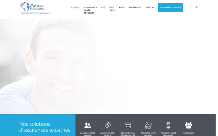 Zrzut ekranu arcanes-international.com