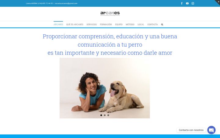 Skjámynd af arcanes.com.es