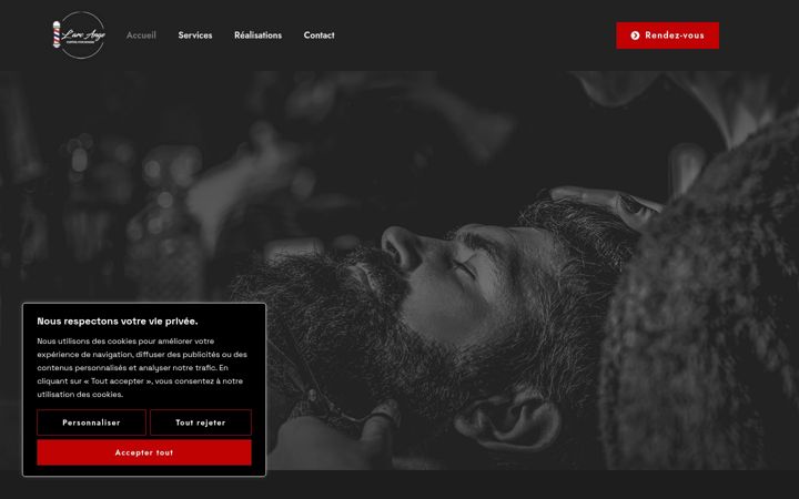 Screenshot of arcangecoiffure.com