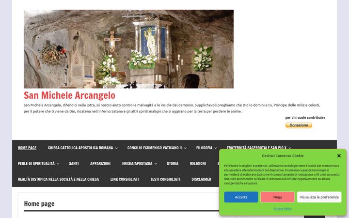 Screenshot of arcangelosanmichele.altervista.org