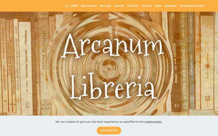 Screenshot of arcanumshop.it