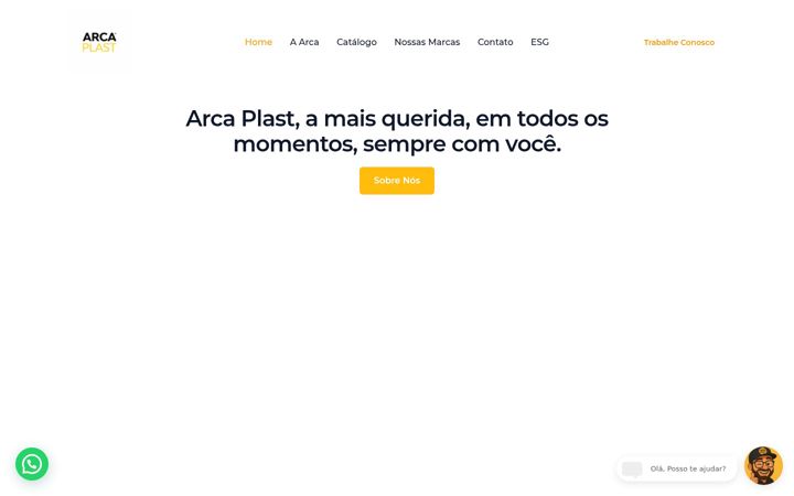 Screenshot of arcaplast.com.br