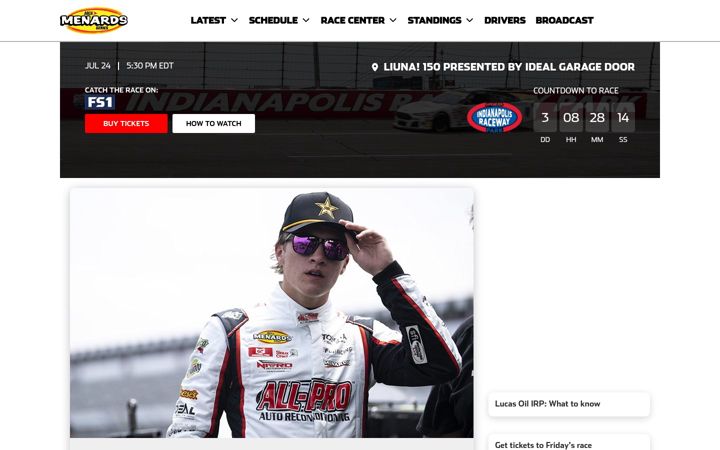 Screenshot van arcaracing.com