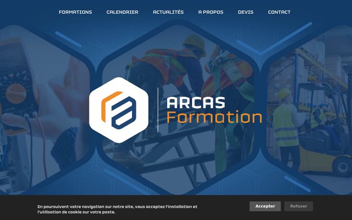 Zrzut ekranu arcas-formation.com