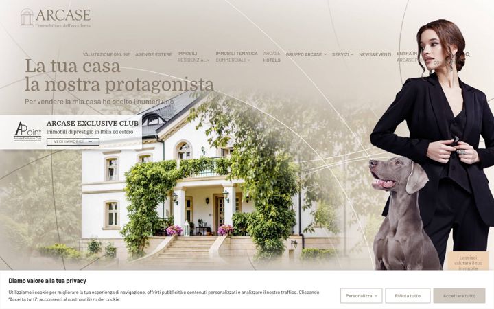 Screenshot of arcase.it