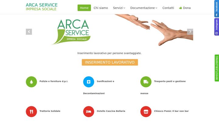 Screenshot του arcaservice.it