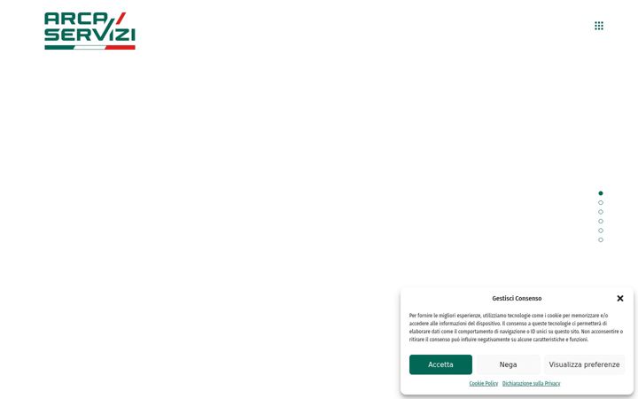 Screenshot του arcaservizi.com