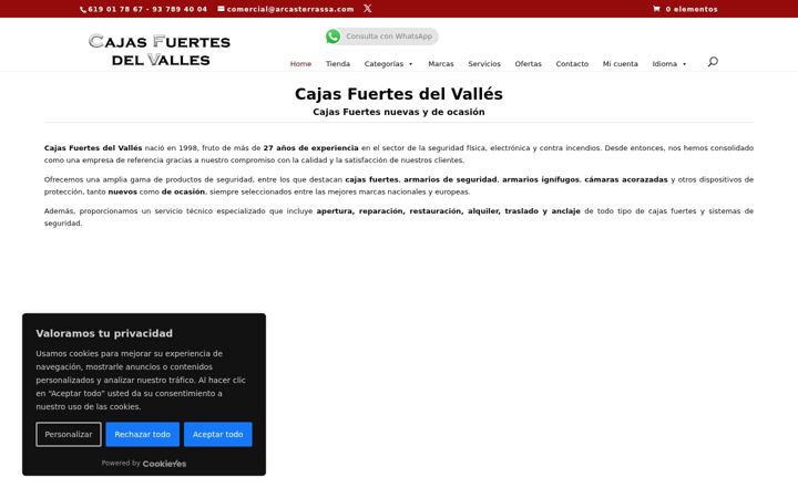 Screenshot of arcasterrassa.com