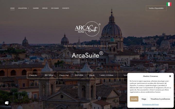 Screenshot of arcasuite.com