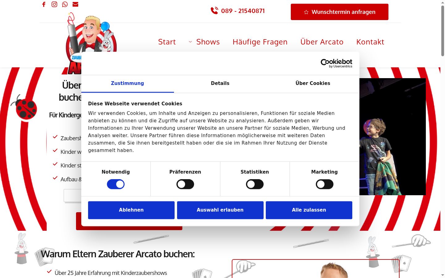 Sutikimo reklamjuostės, rodytos prieš bet kokią sąveiką, ekrano kopija