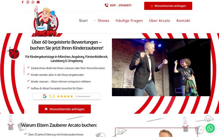 Screenshot of arcato.de