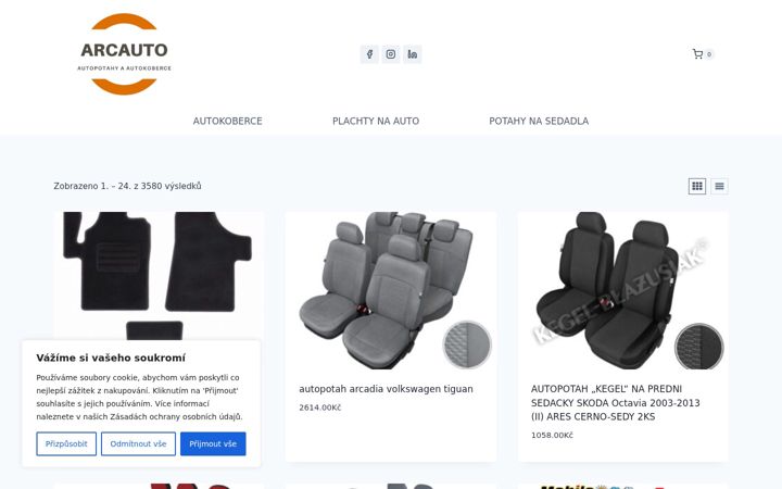 Screenshot of arcauto.cz