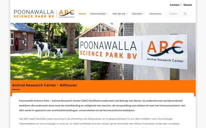 Screenshot of arcbilthoven.nl