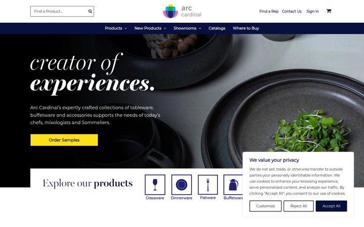 Screenshot of arccardinal.com