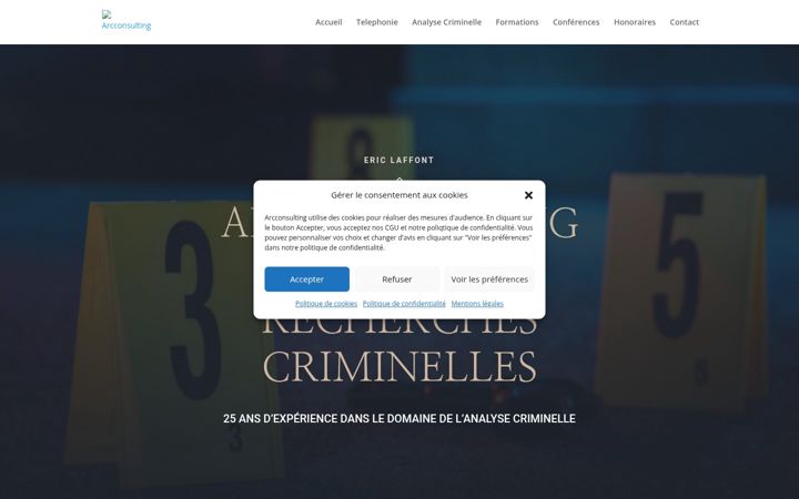 Screenshot of arcconsulting.fr