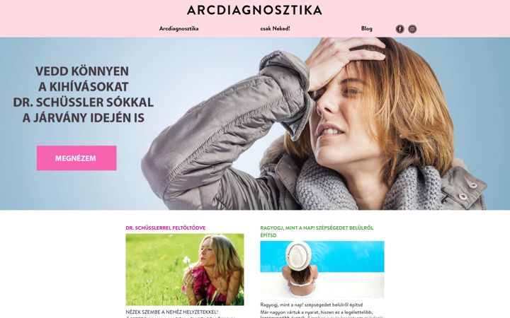 Screenshot of arcdiagnosztika.hu