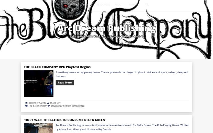 Screenshot ta' arcdream.com