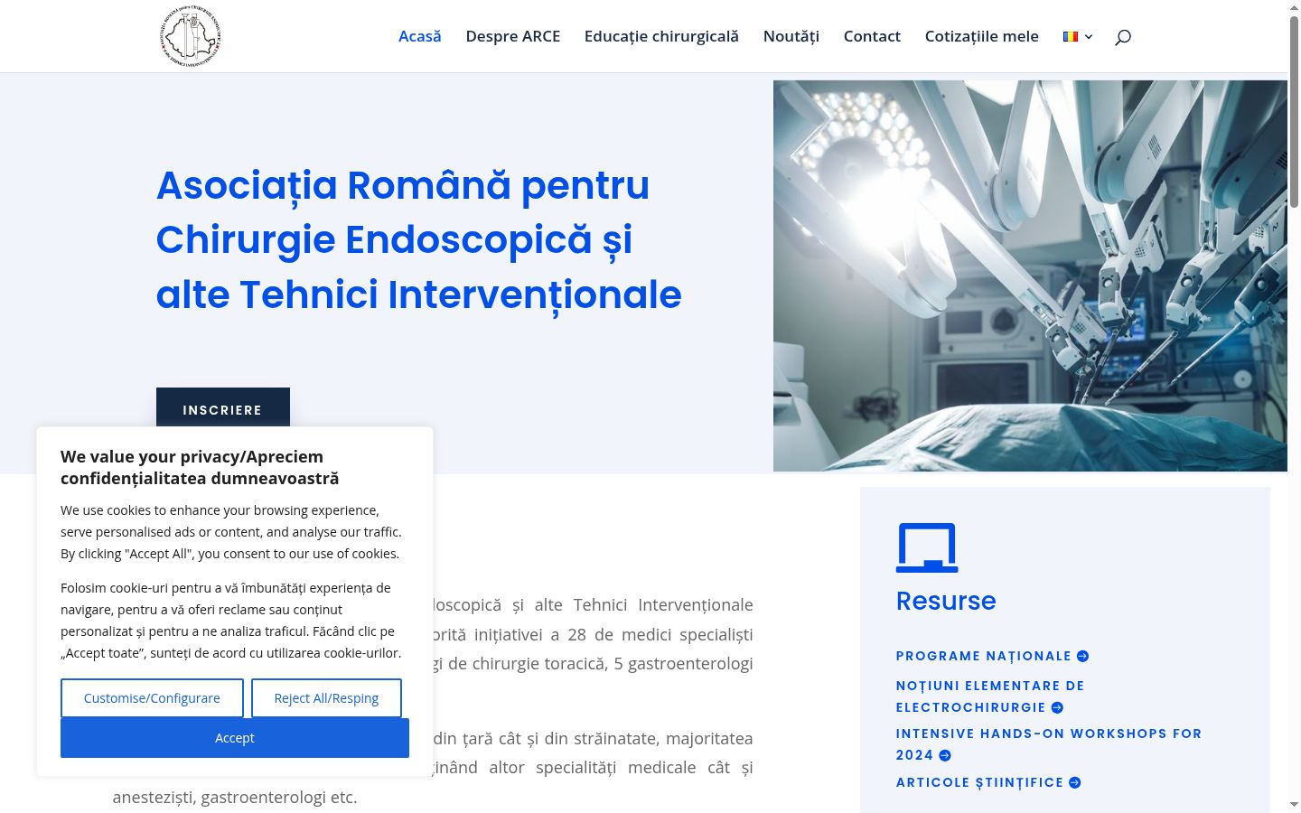 Képernyőkép a bármilyen interakció előtt megjelenő hozzájárulási bannerről
