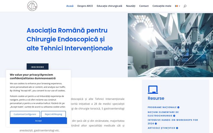 Screenshot of arce.ro