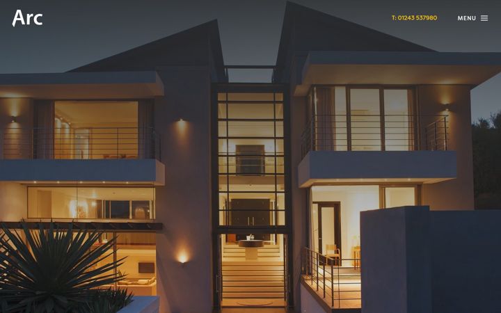 Screenshot of arcelectricalcontractors.co.uk