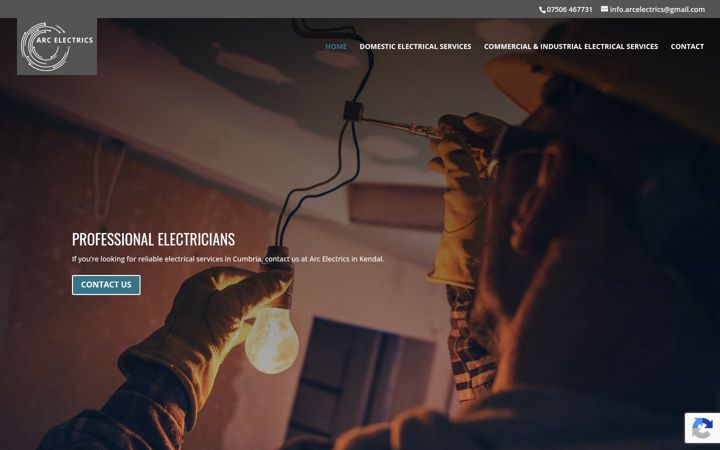 Screenshot του arcelectrics.co.uk