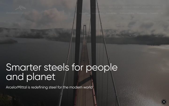 Ekraanipilt saidist arcelormittal.com