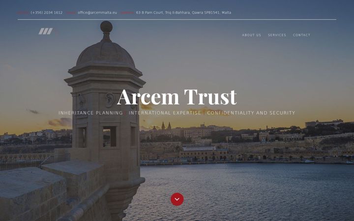 Screenshot of arcemmalta.eu