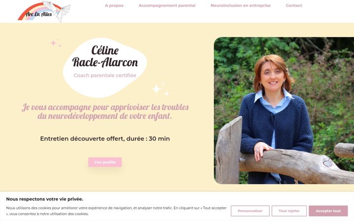 Screenshot of arcenailes.fr