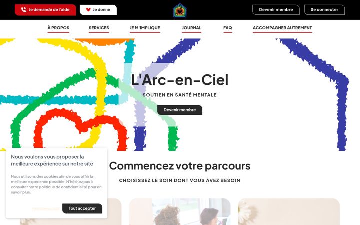 Screenshot of arcencieldesseigneuries.org