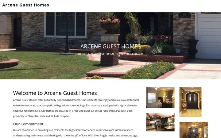 Screenshot of arcenehomes.com