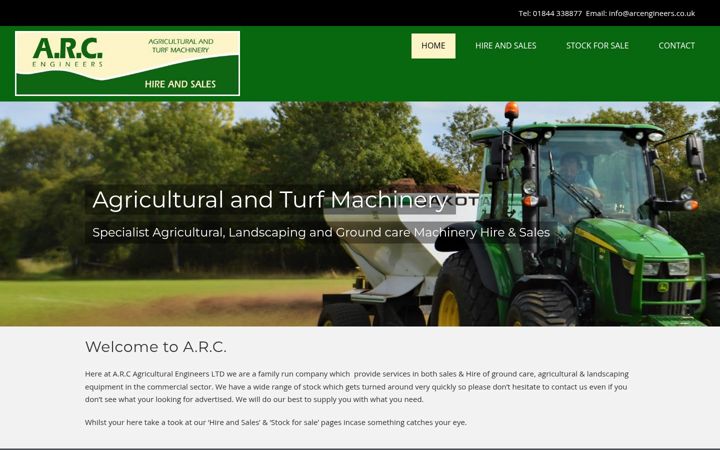 Screenshot of arcengineers.co.uk