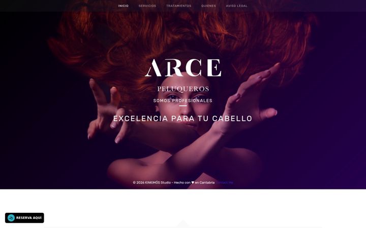 Screenshot of arcepeluqueros.net