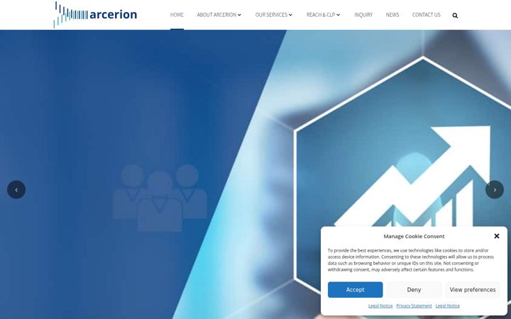 Capture d'écran de arcerion.com