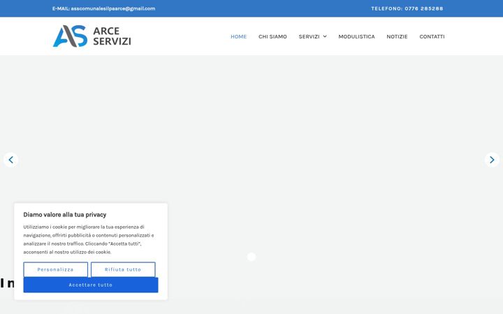 Screenshot of arceservizi.it