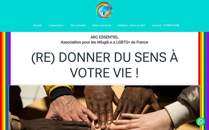 Screenshot van arcessentiel.org