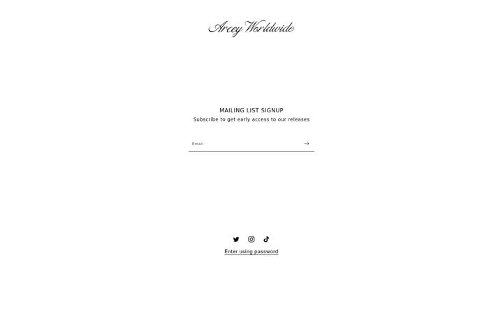 Screenshot of arceyworldwide.com