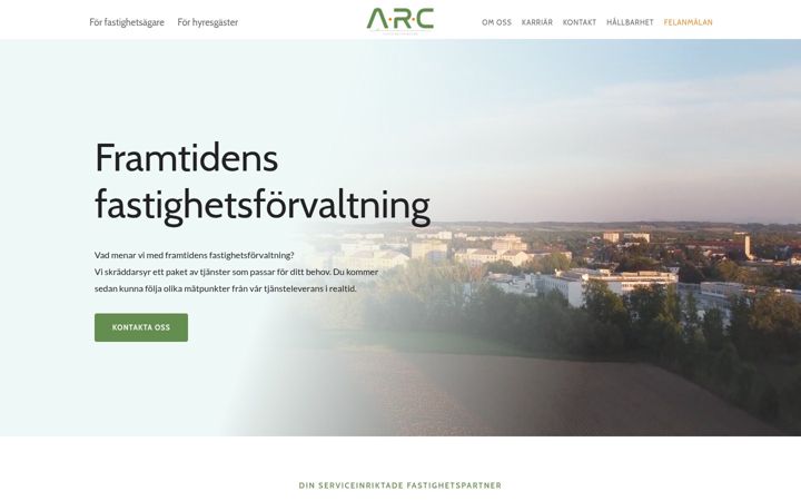 Ekrānuzņēmums no arcfast.se