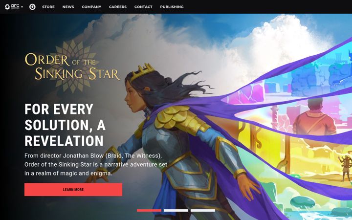 Screenshot του arcgames.com