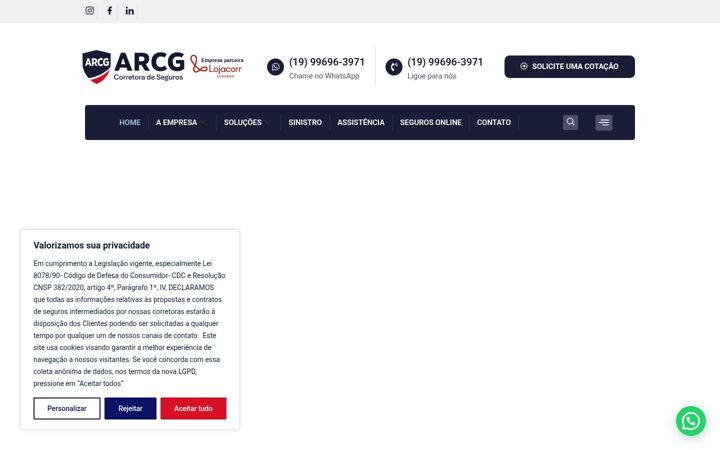 Kuvakaappaus sivustosta arcgseguros.com.br