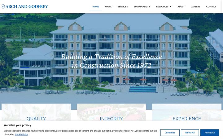 Screenshot of arch-godfrey.com