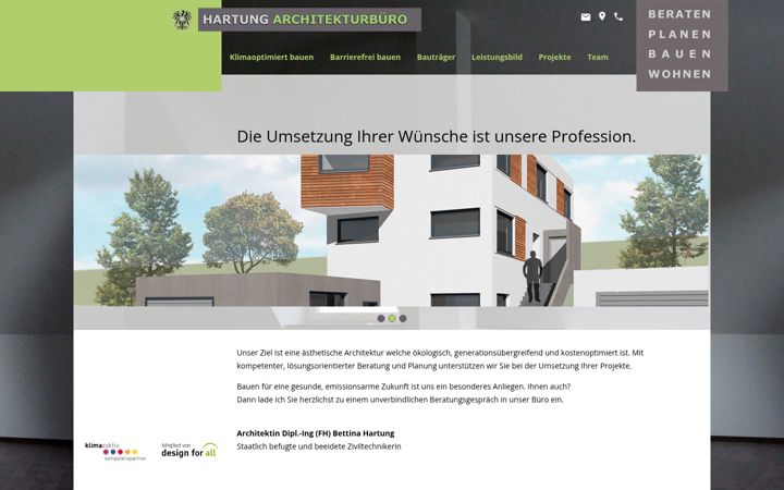 Screenshot of arch-hartung.net