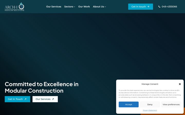Screenshot of arch-i.ie