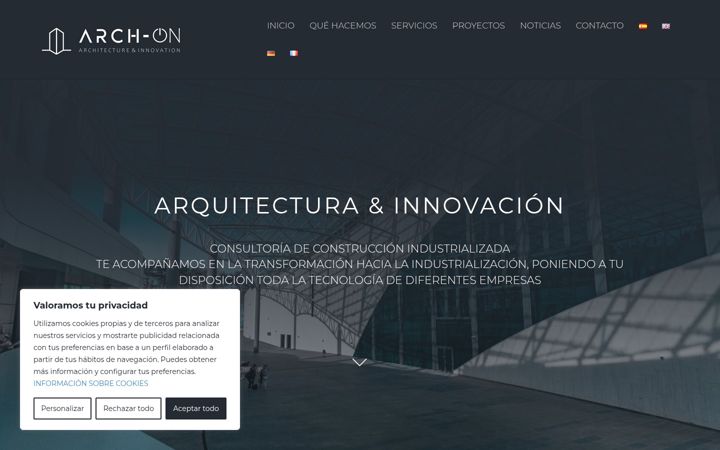 Screenshot of arch-on.com