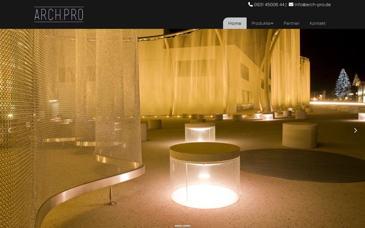 Screenshot of arch-pro.de