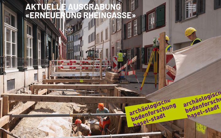 Screenshot of archaeologie-live.ch