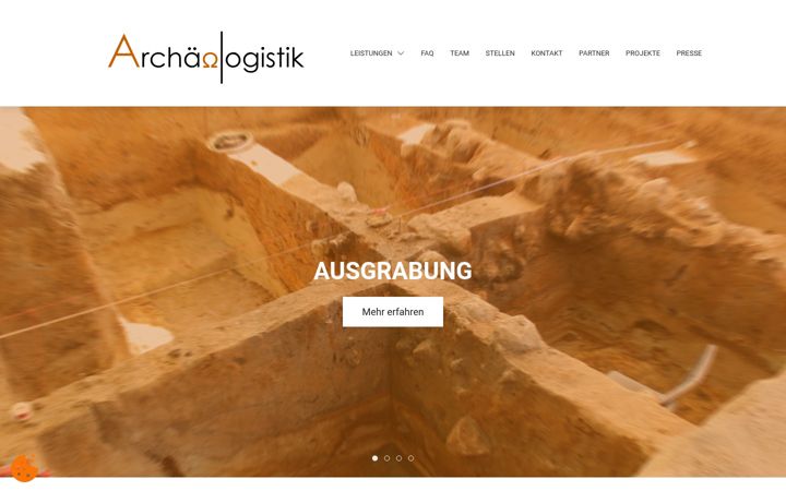 Screenshot of archaeologistik.net