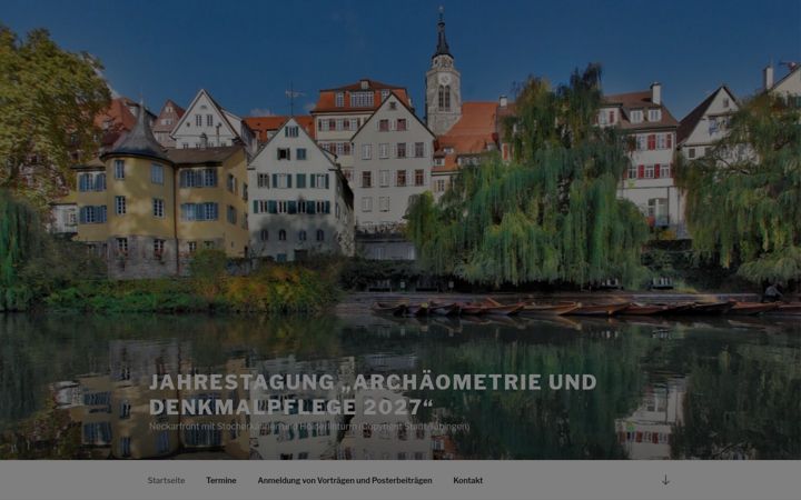 Screenshot of archaeometrie-tagung.de